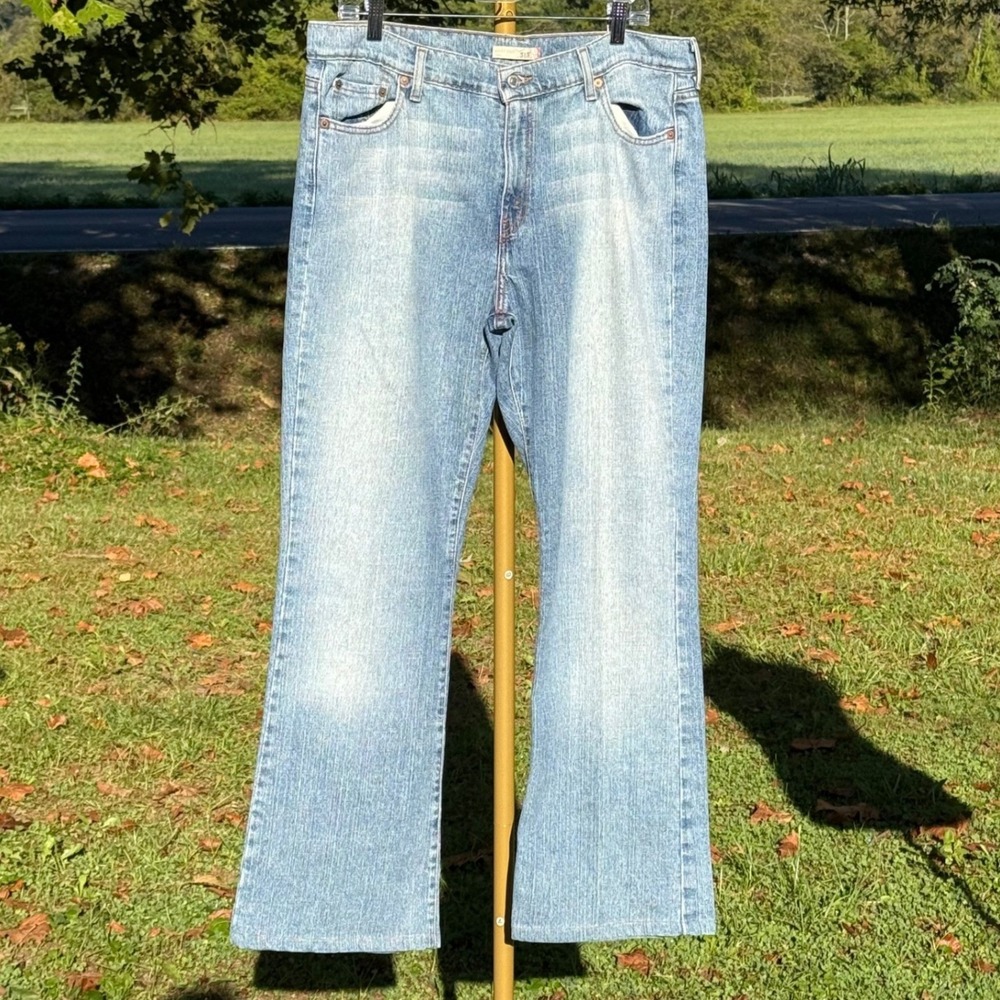Levis 515 Boot Cut Jeans Womens 16L Light Wash Denim Mid Rise Blue 062178710243